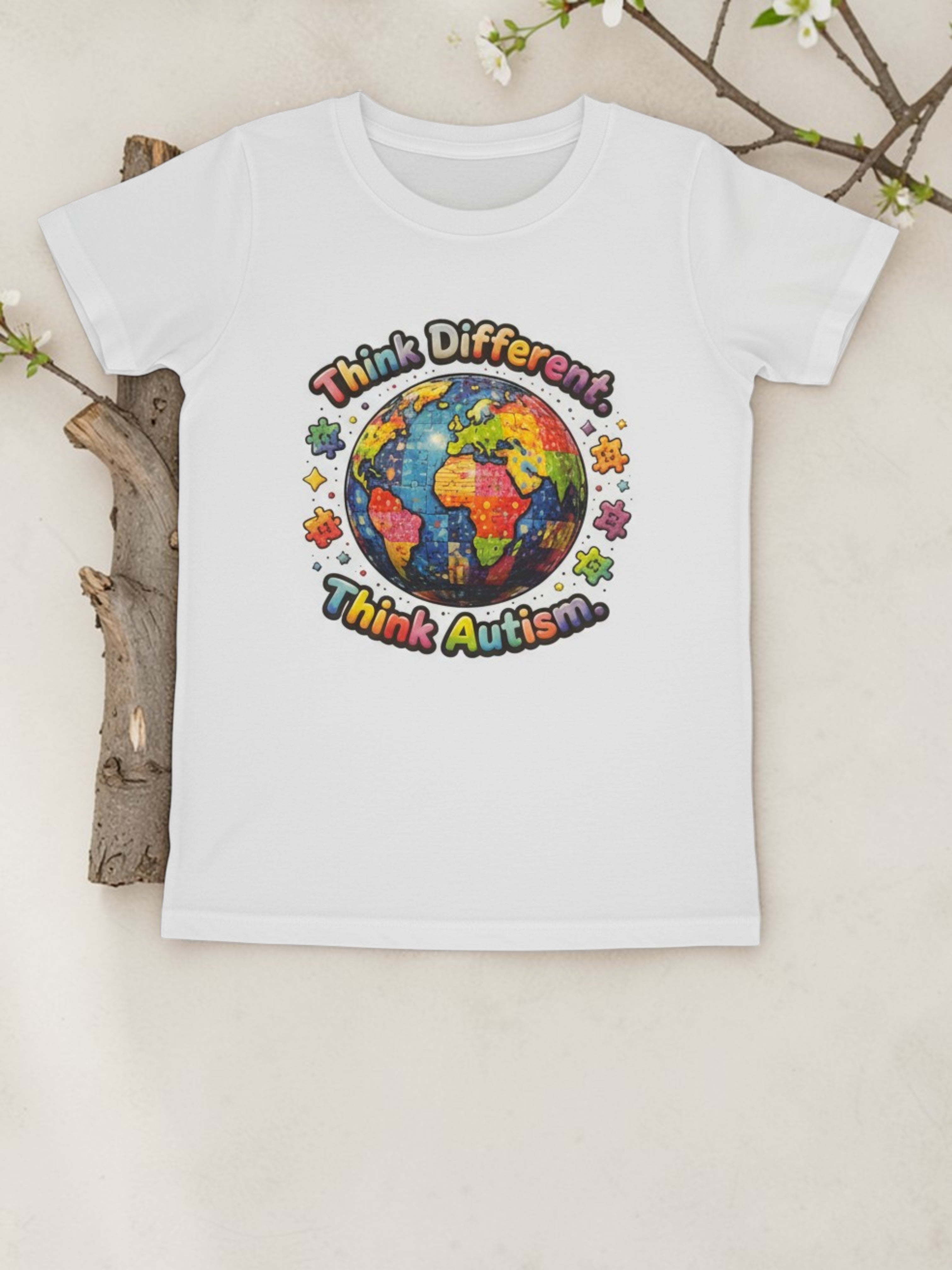 T-shirt - Autism -Think Different-Think Autism