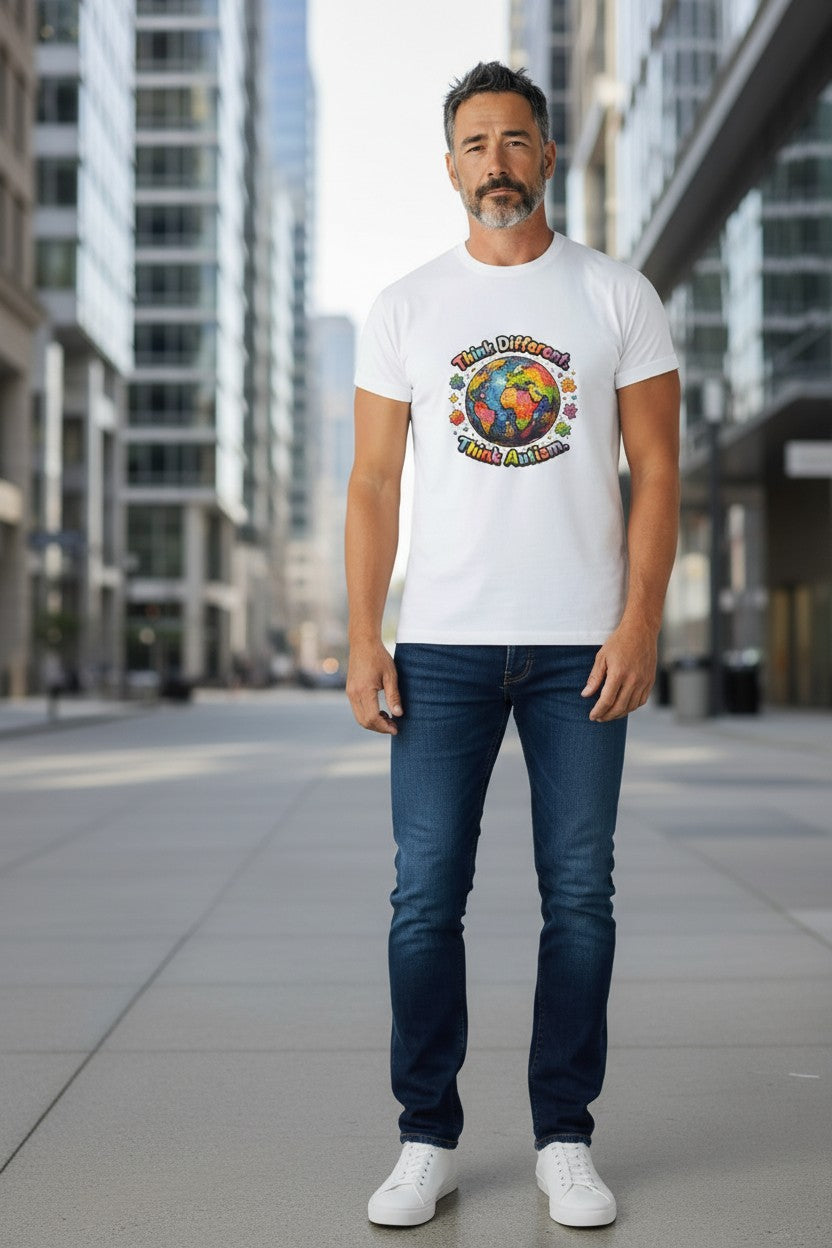 T-shirt - Autism -Think Different-Think Autism